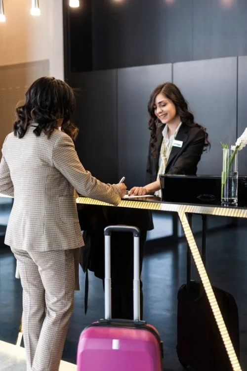 Hotel reception